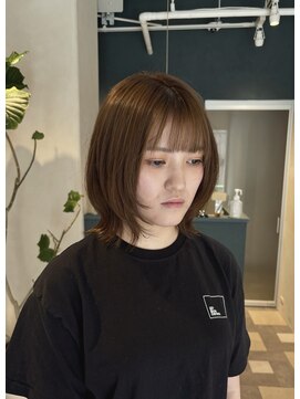 ルウ 押上(rue) 〈押上 半個室〉明るめベージュレイヤーボブ