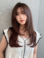 レーヴバイロンド 仙台(Reve by Lond) 韓国レイヤーシースルーバング髪質改善ダークグレージュ顔周り