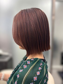 ジ エクト リアン 箕面店(The Ect Lien) 似合わせカット◆切りっぱなしボブ×透明感カラー