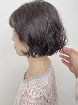 モリオフロムロンドン 原宿本店(morio from London) 【morio原宿】ワンレンボブパーマ ゆるふわ 前髪パーマ 宮本