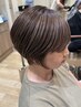【白髪を明るくなじませデザイン】白髪ぼかしハイライト+イノアカラー