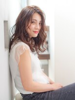 クレール 住吉店(CREER) フェミニンなミディアム『フェミディ』のオトナ女子ウエーブ_3