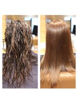 カシュカシュヘア(Cache-Cache hair)&nbsp;小学生の髪に戻る！？縮毛矯正！　～パート2～