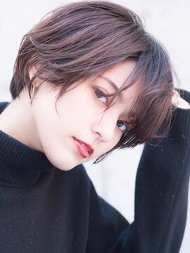 ハバナ 天神(HAVANA) 大人かわいいくしゃっとバング×小顔ショートボブ×グレージュ