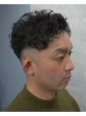 フェード×スパイラルパーマ