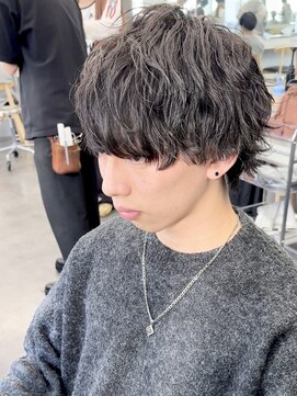 フィフス 渋谷(fifth) マッシュウルフ緩めスパイラルパーマツイストスパイラルパーマ