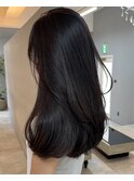イメチェンハッシュカットフルバング似合わせレッドブラウン