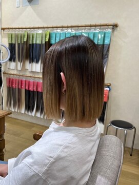 ミラシィ 成田(Mirashy) グラデーション×ボブスタイル