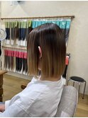 グラデーション×ボブスタイル