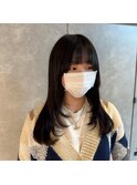 黒髪ロング10代20代プルエクステ名古屋美容室レイヤーカット