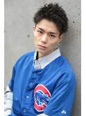 爽やかアップバング.束感スタイル mizuno