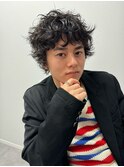 【カール感強め】メンズカット×カーリーパーマ