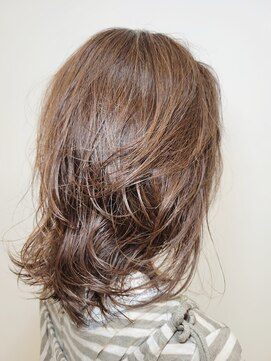 松本平太郎美容室 国立店 ミディアムレイヤーウェーブ/30代40代50代60代