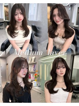 ボタン ハカタ(VOTAN hakata) 【韓国/小山田】博多/天神/レイヤー/センター分け/ロング/前髪