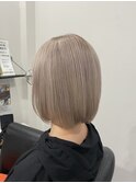 ★レディース,ブリーチ,ハイトーン,ホワイトベージュ,ボブ
