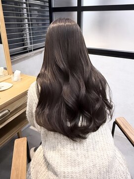 エレ 博多(ere) 【ere博多:川崎】マロンベージュ×切りっぱなし×韓国巻き