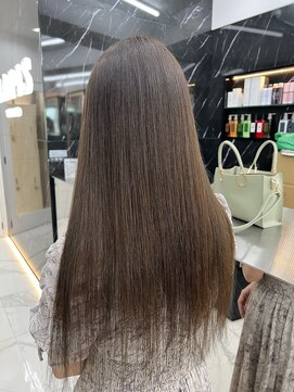 ラピス 渋谷本店(Lapis) オリーブブラウン/髪質改善/ブリーチなし/ストレートヘア