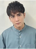 ニュアンスパーマ／メンズ／ショート／押上