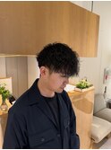 メンズカットパーマ/波巻きパーマ/縦落ちパーマ/ENTER 天神店