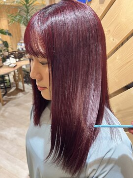 プレイフル(PLAYFUL) 髪質改善メテオカラー ミャクミャクレッドカラー