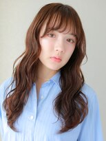 ヘアサロンガリカアオヤマ(hair salon Gallica aoyama)&nbsp;肌映えショコラカラーのゆる波ロング