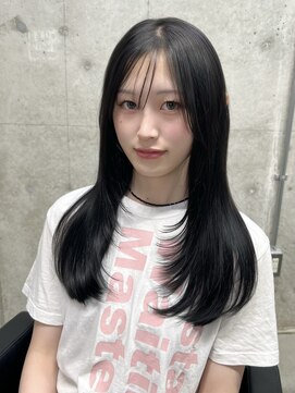 ラフィット 香椎(lafit) 艶感ブルーブラック×小顔見えハイレイヤー◎