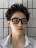 MEN’S HAIR/ブルーブラック/フェザーパーマ/藤沢