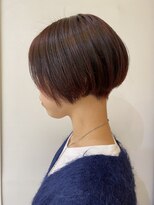 モリオ フロム ロンドン 成増店&nbsp;【morio成増/一戸】刈り上げショート前下がりワインレッド