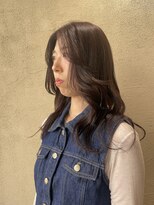 モアバイクリップス 湘南台(moa by clips) 暗めラベンダーカラー×韓国風巻きスタイル