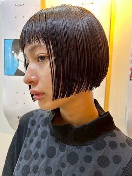 キース ヘアアンドメイク 恵比寿(kith. hair&make) ショートボブ/ストレート/艶髪