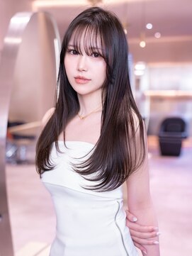 アンスリウム 箕面萱野(Anthurium) レイヤー/大人可愛い/髪質改善/シースルーバング/30代40代