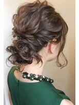 アズグロウヘアー(AS GROW HAIR) ルーズなお呼ばれアップ/【東区/帯山/長嶺/髪質改善/縮毛矯正】