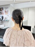 シニヨン/ヘアセット/カチモリ/結婚式ヘア