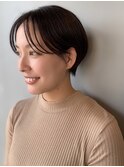 大人キレイヘルシースタイル＊ハンサムショート＊センターパート