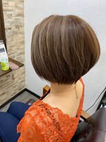 ハサミバイアトリエナガノ 千葉(8sami by atelier nagano)&nbsp;デザインカラー／レイヤーカット/ウエットヘア/オリーブベージュ