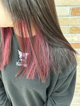 ニューヨークニューヨーク 姫路広畑店(NYNY) 鮮やかレッドのインナーカラー