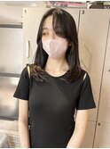 【 YOKE 】ミディアムレイヤー小顔顔まわり艶髪暗髪