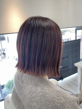 アルターシェリー(aL-ter che'rie) 切りっぱなしボブ/マチルダボブ/ピンクベージュ/ウルフ　新籾