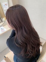 フルールバイアヴァンスクロス(Flulu by avance. cross)&nbsp;ショコラピンク、艶カラー、透明感カラー、梅田、冬カラー