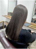 バレイヤージュ髪質改善レイヤー透明感白髪染めグレージュ中野