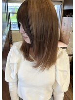 ダアッカ(da acca)&nbsp;セクションカラーベージュブラウン