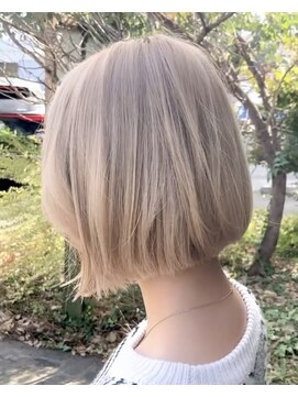 ルプラ ガーデン(le-pla garden) 切りぱなしボブ#ダブルカラー#ミルクティーベージュ#豊橋#豊川