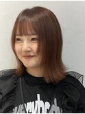 顔周りレイヤー/オレンジブラウン