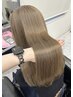 カット＋ブリーチなしケアカラー＋DEANトリートメント　￥18700～