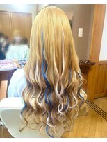 エクステンション クーチャー(Extention Cu'cha)&nbsp;白×青メッシュ