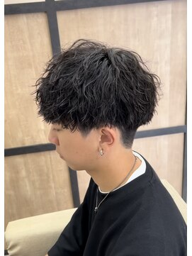 メンズギフト(men's GIFT) 刈り上げツーブロックツイストスパイラルパーマメンズマッシュ