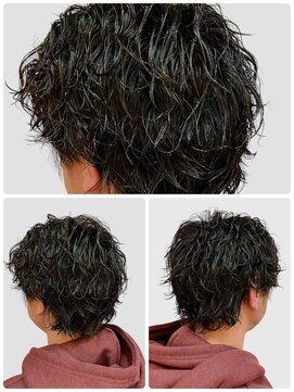 銀座マツナガ 浅草店 マッシュウルフ×ツイストスパイラルパーマ