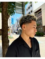 レンゲン(LENGEN)&nbsp;束感刈り上げビジネス七三ツーブロックアップバングgda