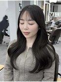 レイヤーカット顔まわり前髪ロング20代30代40代