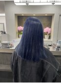 ブルーブラック高知美容院オイルカラー